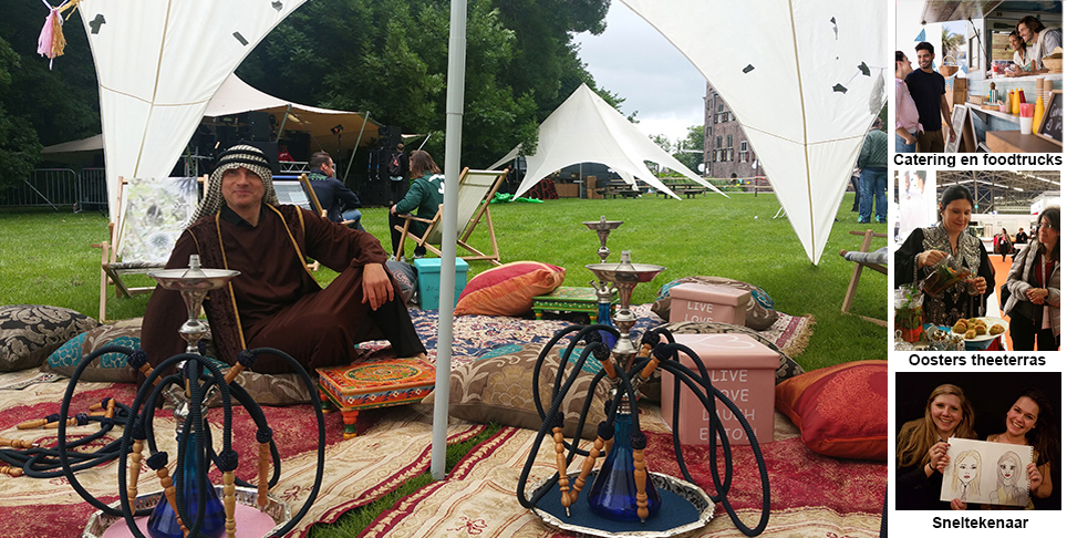 Waterpijp terras zonder tabak